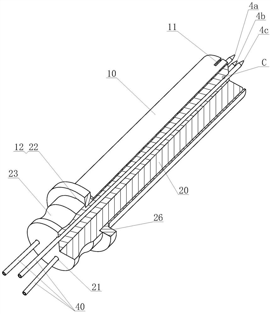 A set of implanting needle applicators