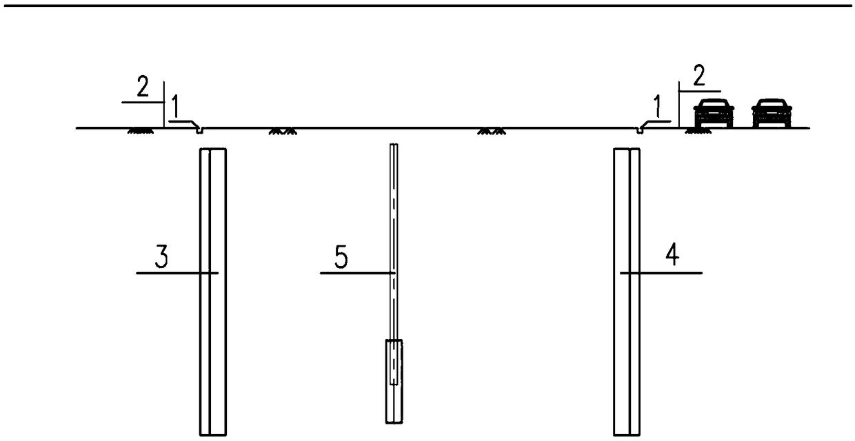 Amplitude separation and reverse support replacement construction method for open-excavated single-layer twin-bore or multi-bore tunnel