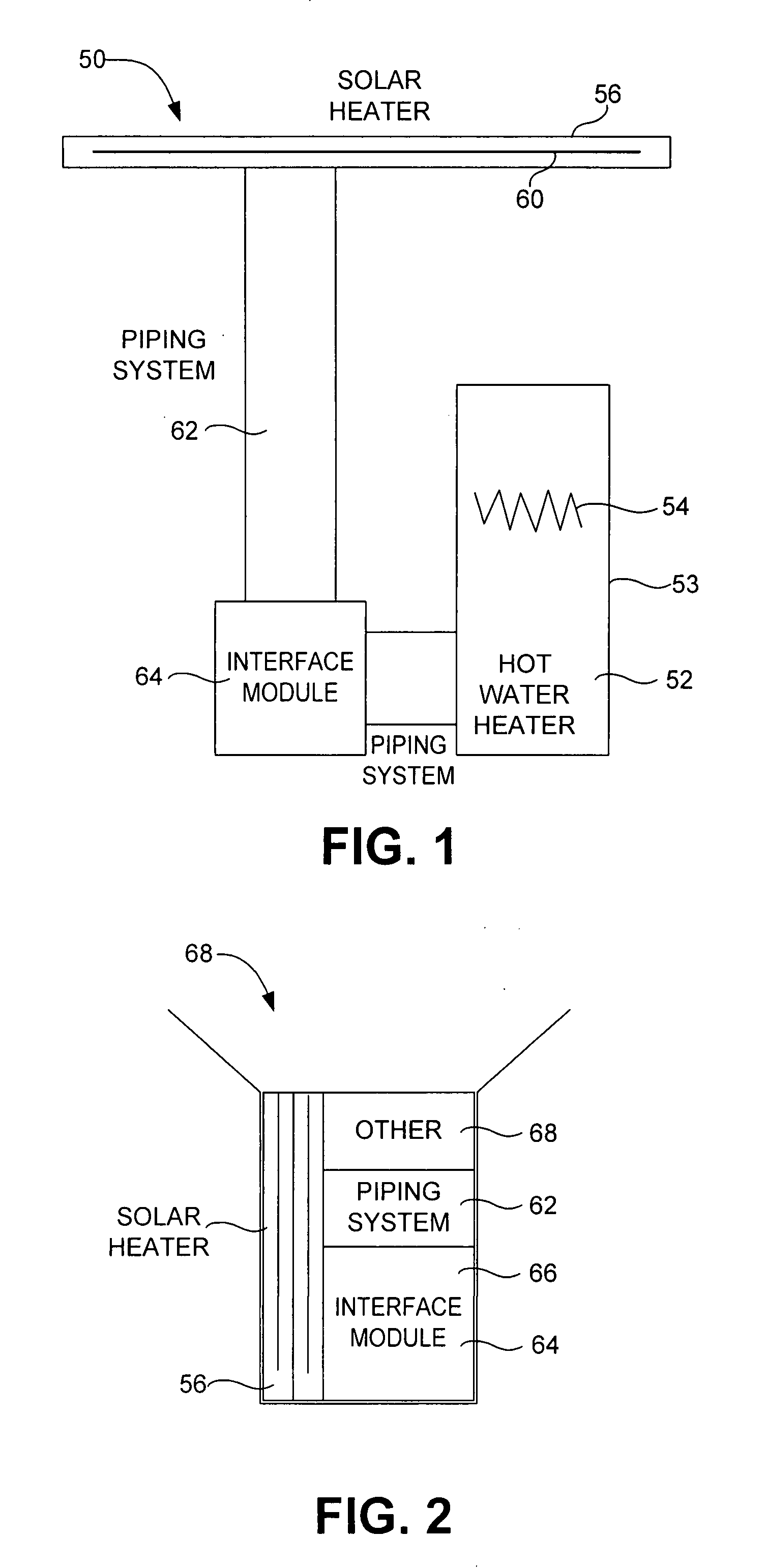 Kit for solar water heating system