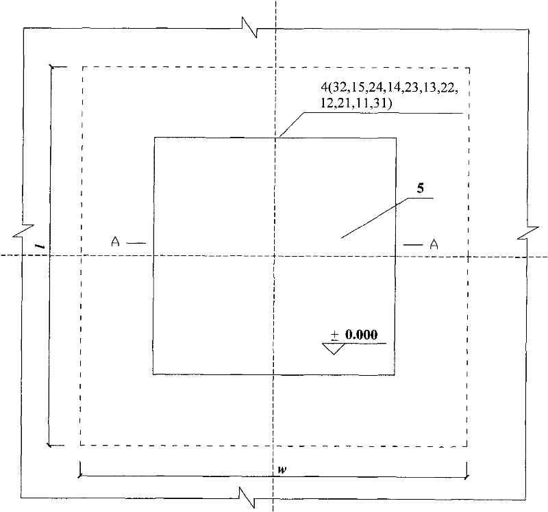 Geogrid reinforced rubble vibration isolating device and manufacturing method thereof