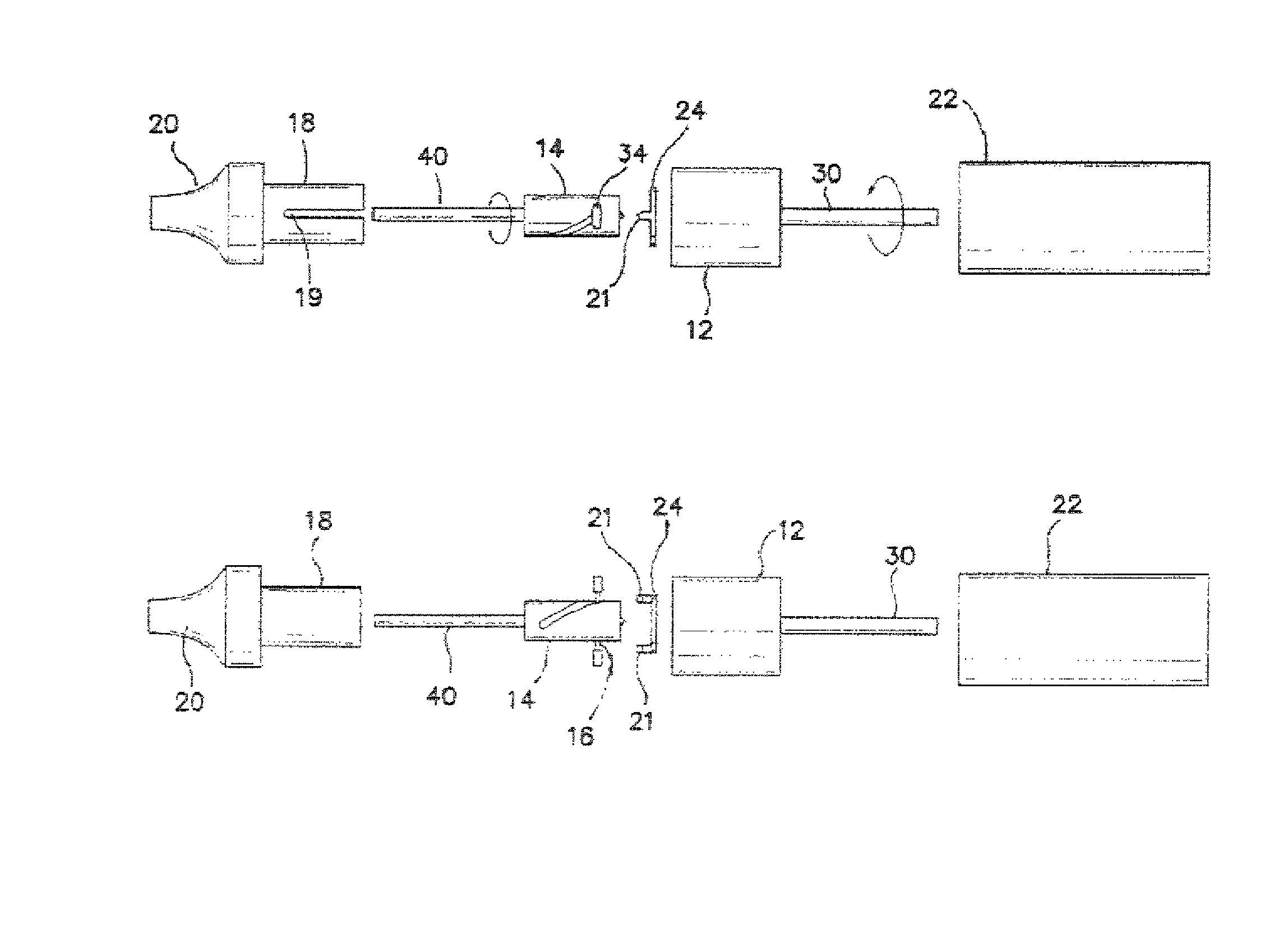 Apparatus and method for a high speed rotation-to-rotation oscillation converter for surgical use