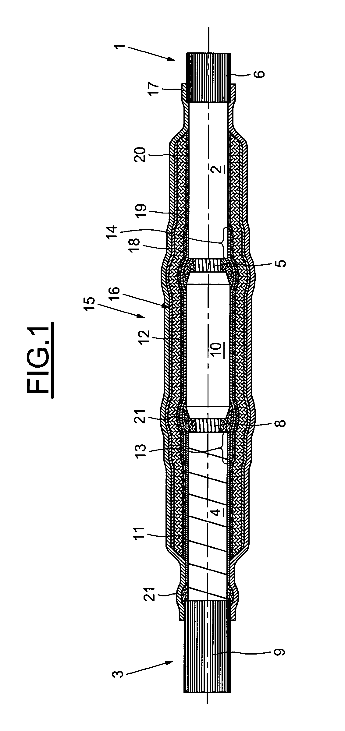 Protection device for power cables with impregnated-paper-based insulation