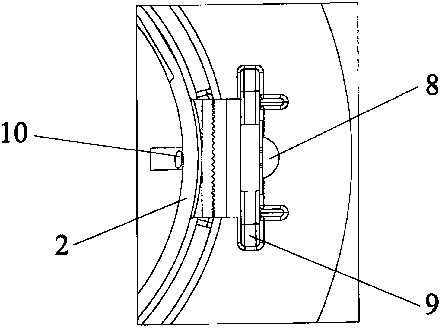 Rotatable fixing device and lighting equipment with same