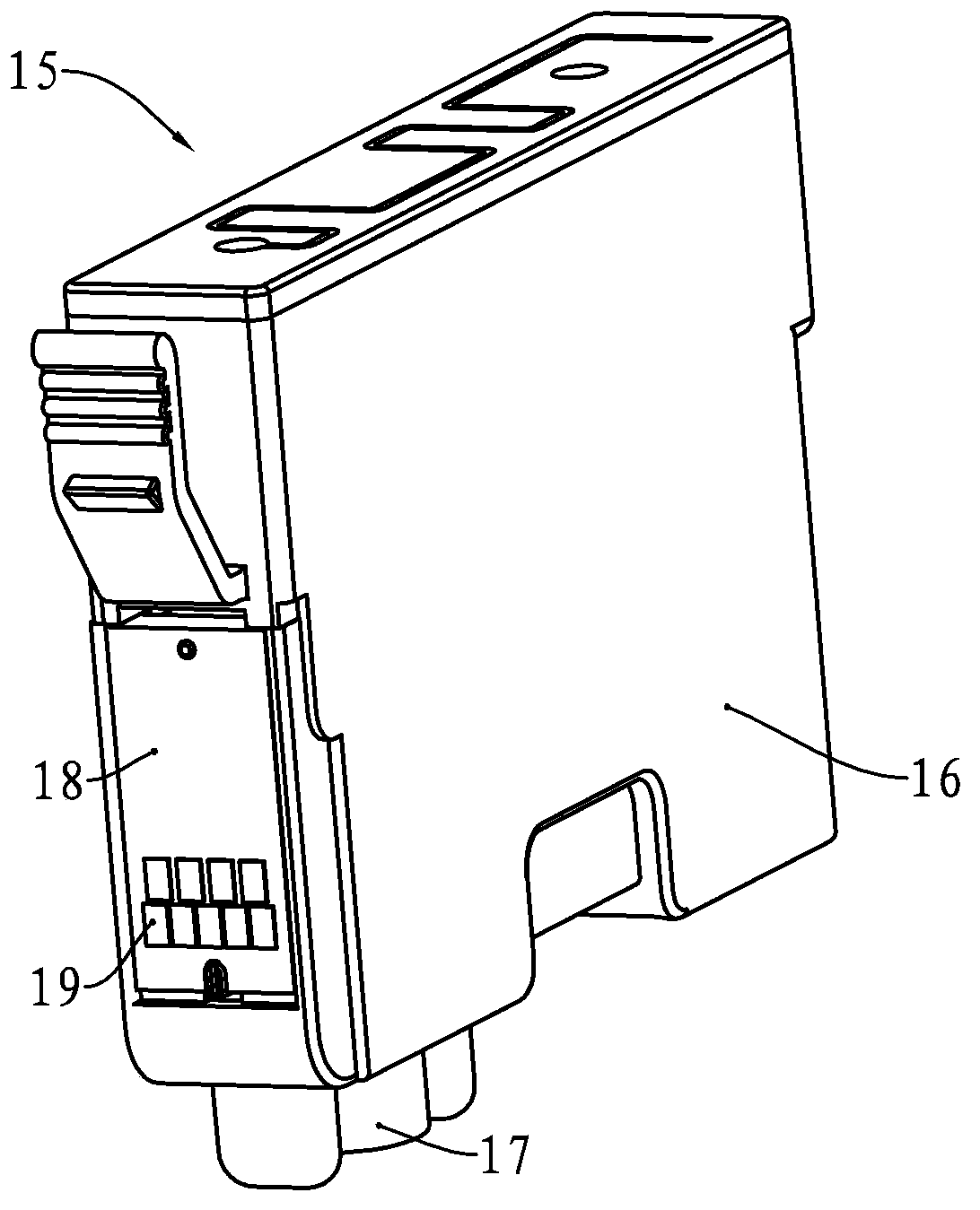 Data rewriting device for consumable chip and working method of data rewriting device