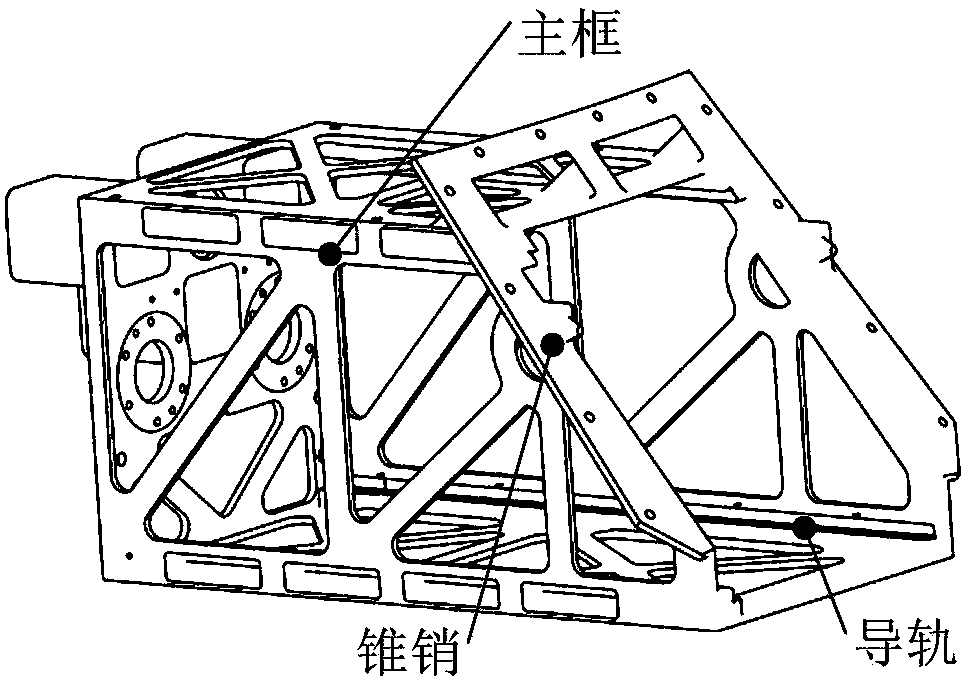 Horizontal satellite-rocket separation mechanism