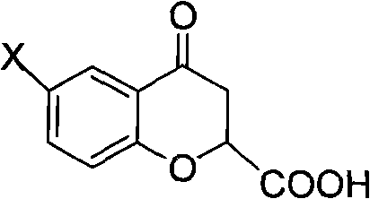 Preparation of 6-substituted-4-chromanone-2-carboxylic acid