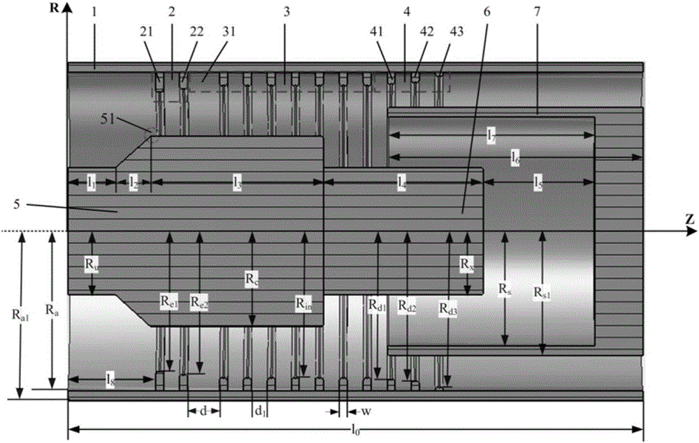 High band magnetically insulated transmission line oscillator