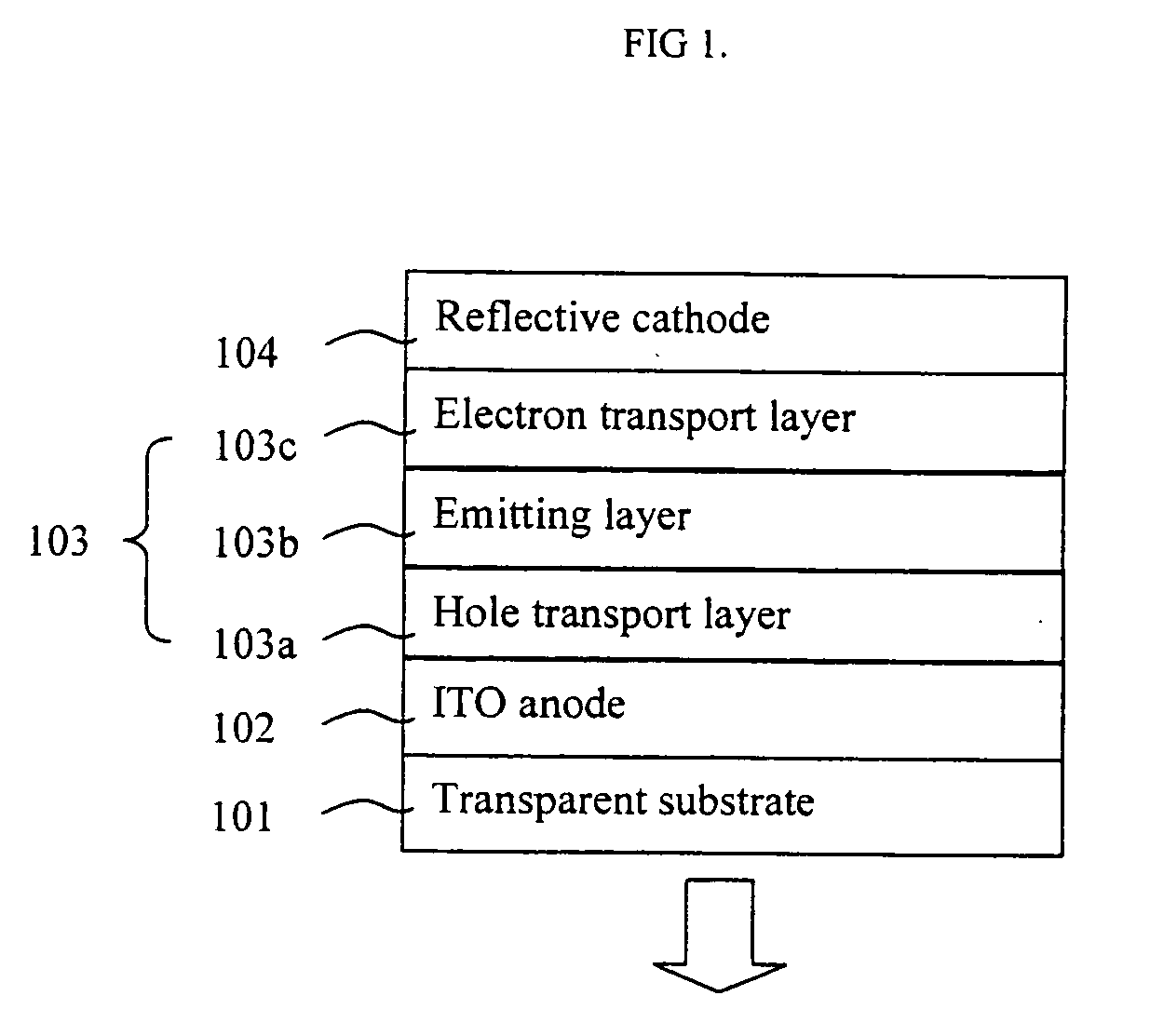 Metallic anode treated by carbon tetrafluoride plasma for organic light emitting device