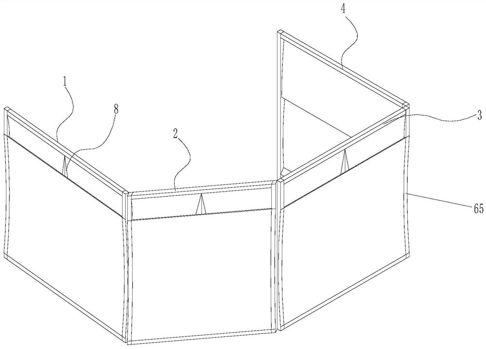 A Turnable Portable Folding Pile Windshield