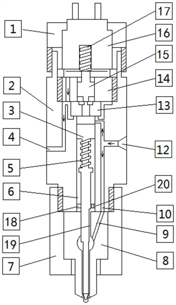 An electronically controlled accumulator fuel injector