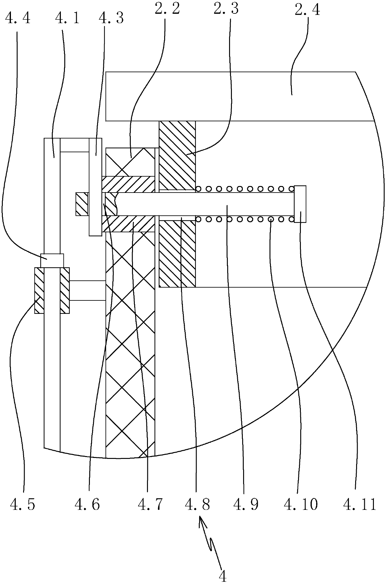 Settling artificial releasing device