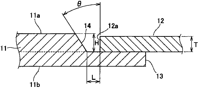 Weld joint of aluminum alloy member