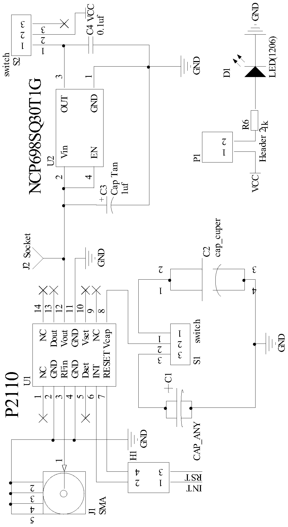 Wireless Structural Health Monitoring Node Based on RF Energy Harvesting