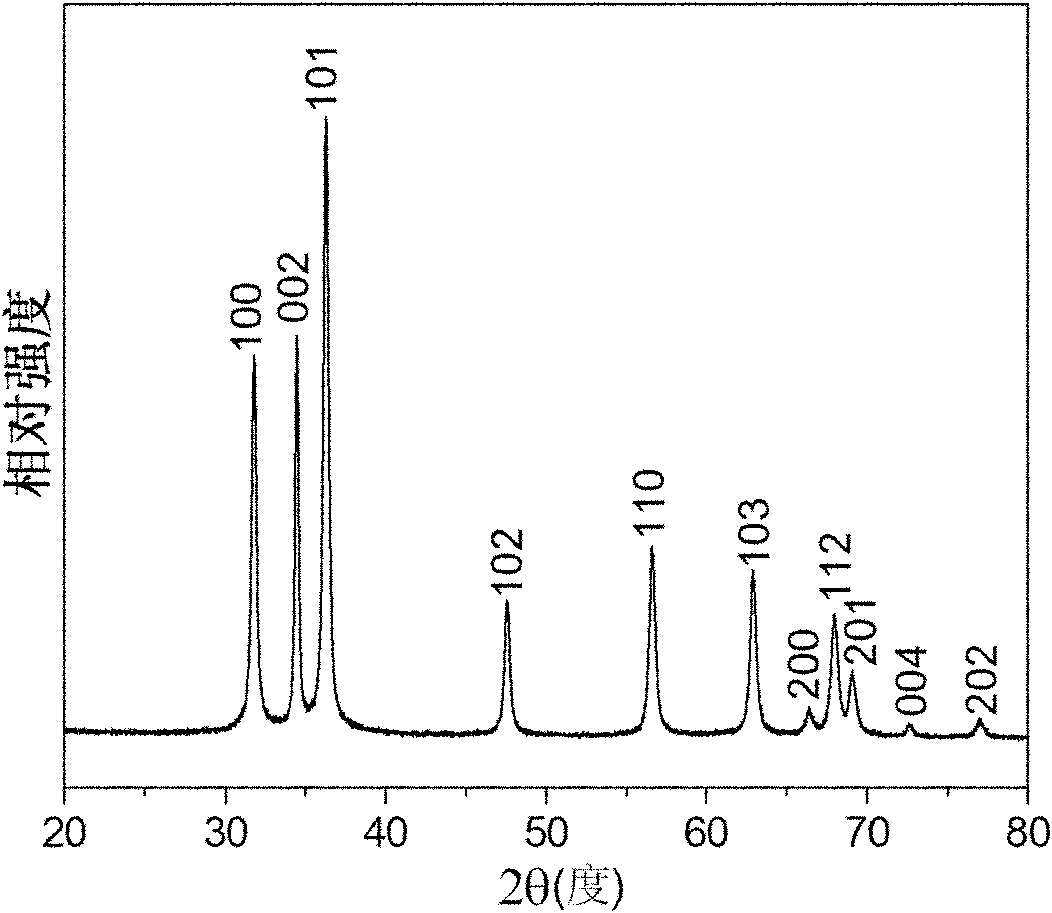 Preparation method and application of double-function micro-nano hierarchical structural zinc oxide power