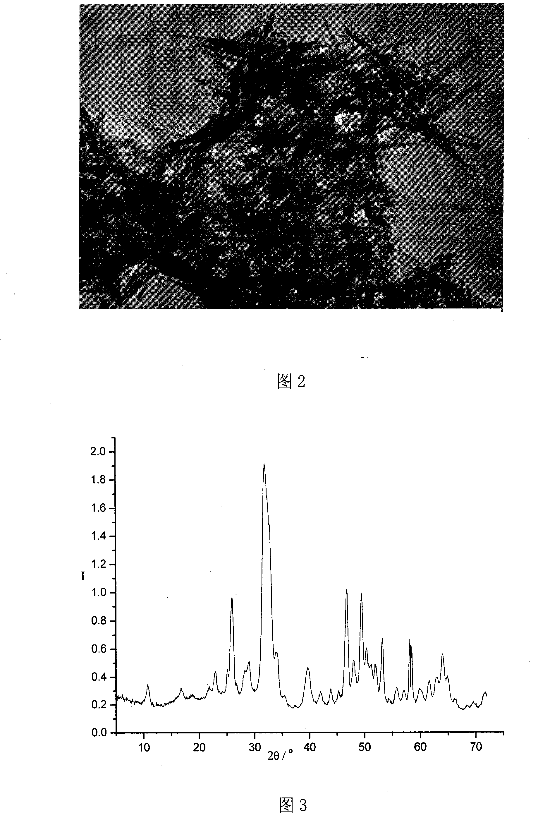 Method for preparing nano-phase hydroxyapatite/fimbrin composite material