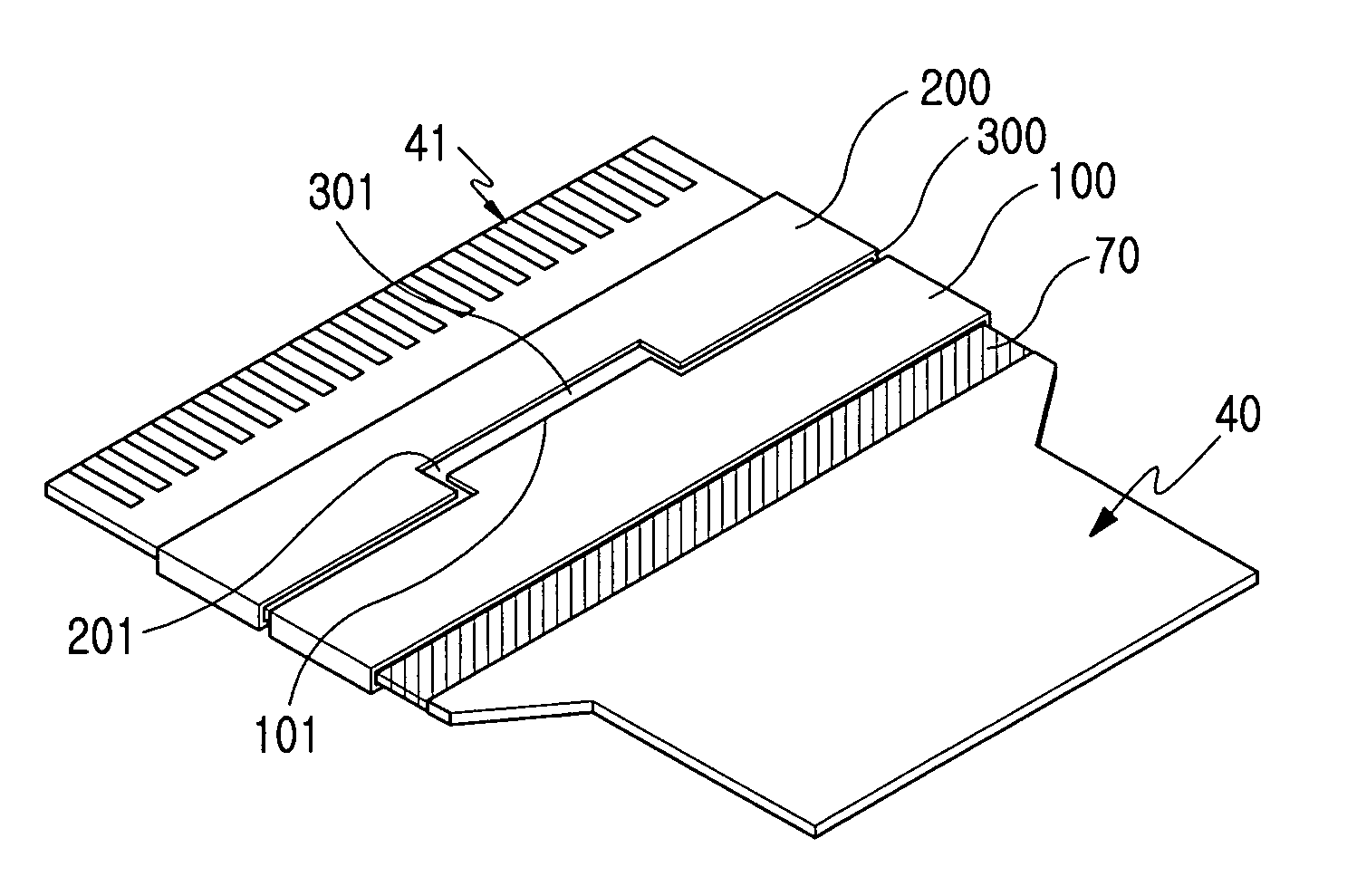 Flexible printed circuit board for electronic equipment