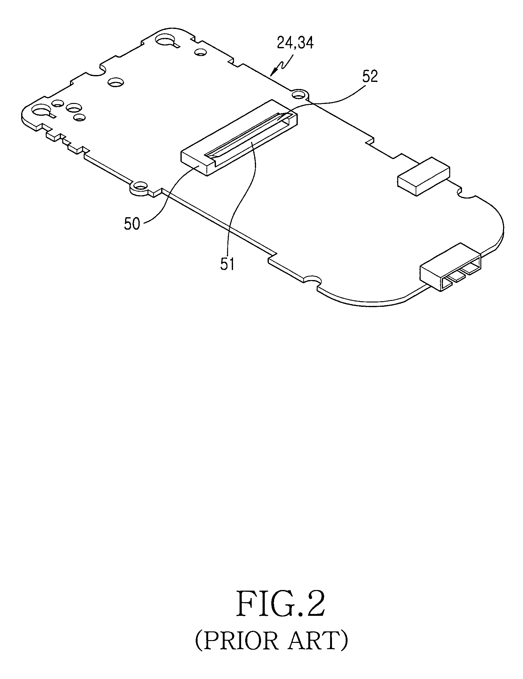 Flexible printed circuit board for electronic equipment