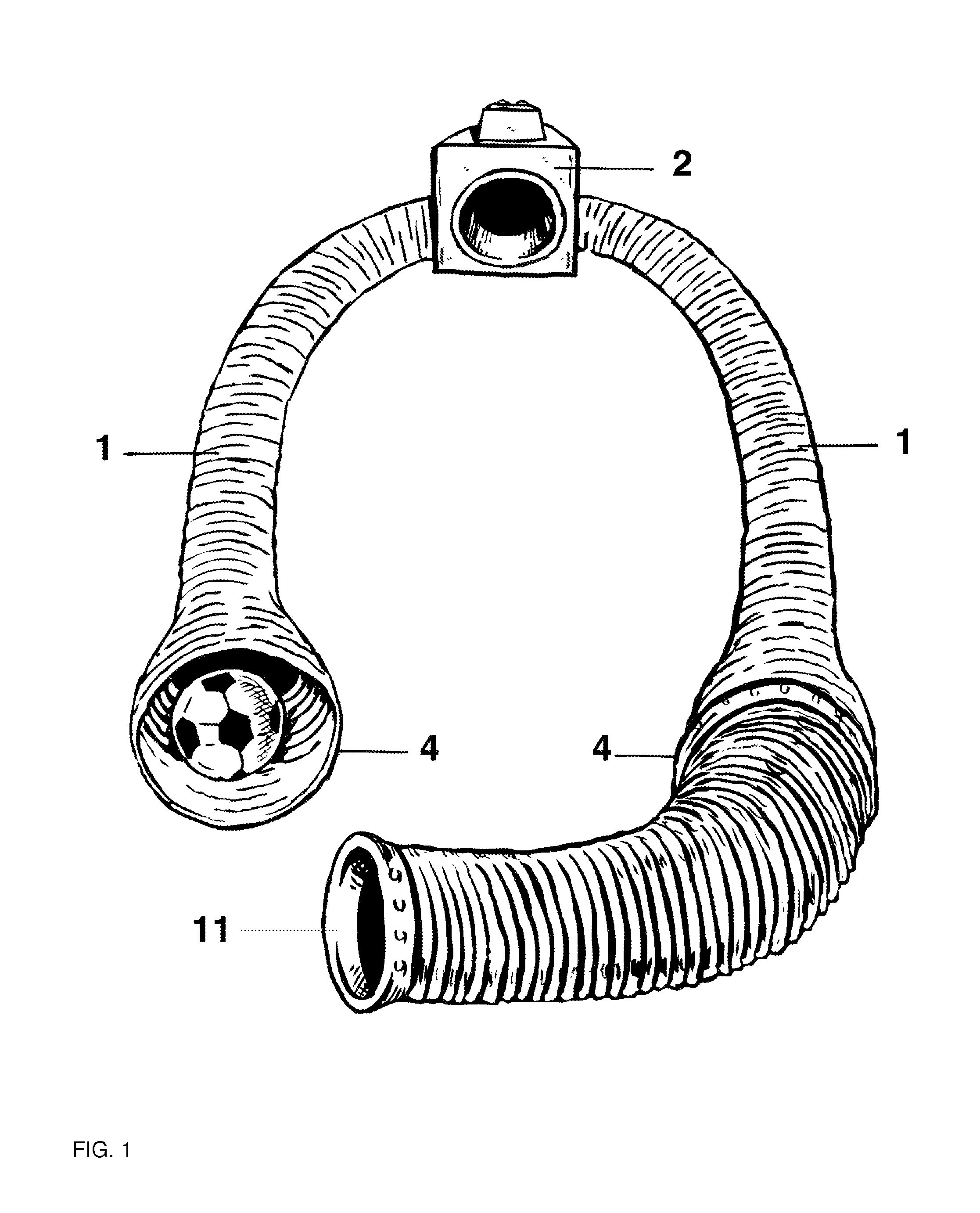 Sports equipment collection and return device and methods of use thereof