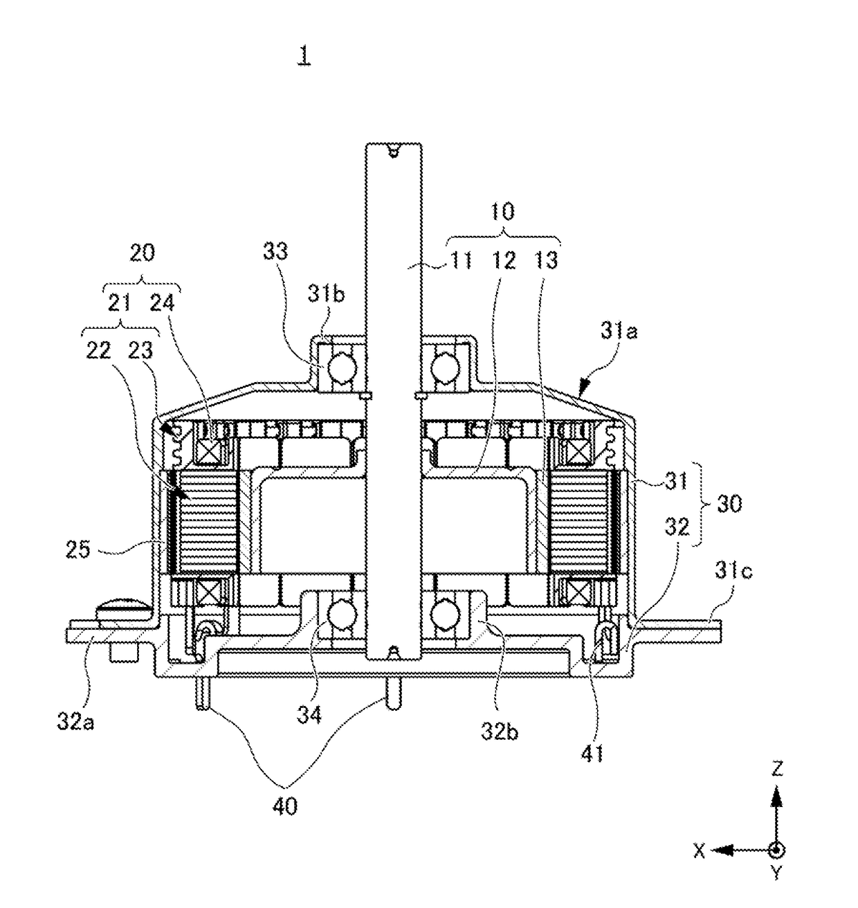 Stator of motor and inner rotor-type motor including stator