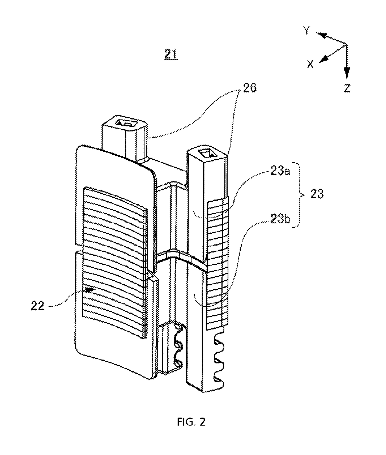 Stator of motor and inner rotor-type motor including stator