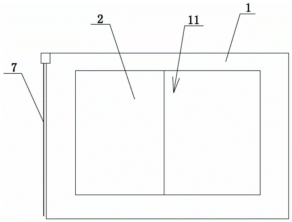 Opening and closing method of manual shutter type window