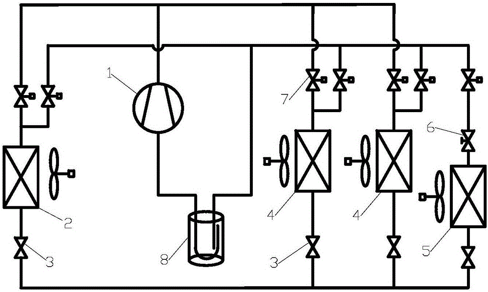 Three-pipe system multifunctional multi-connected air conditioner system and control method thereof