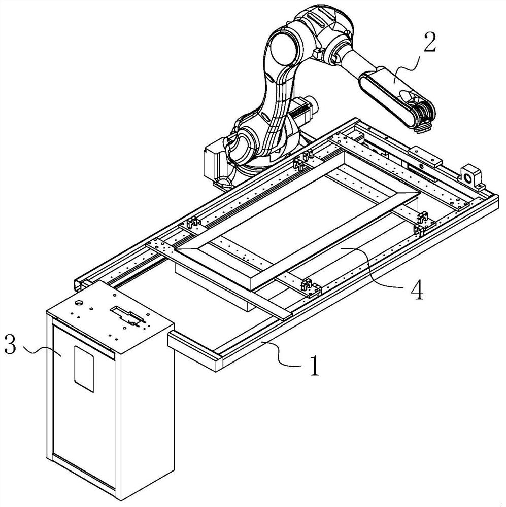 A robot welding tooling device