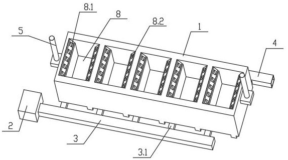 Mold shell cooling device after wax mold dewaxing