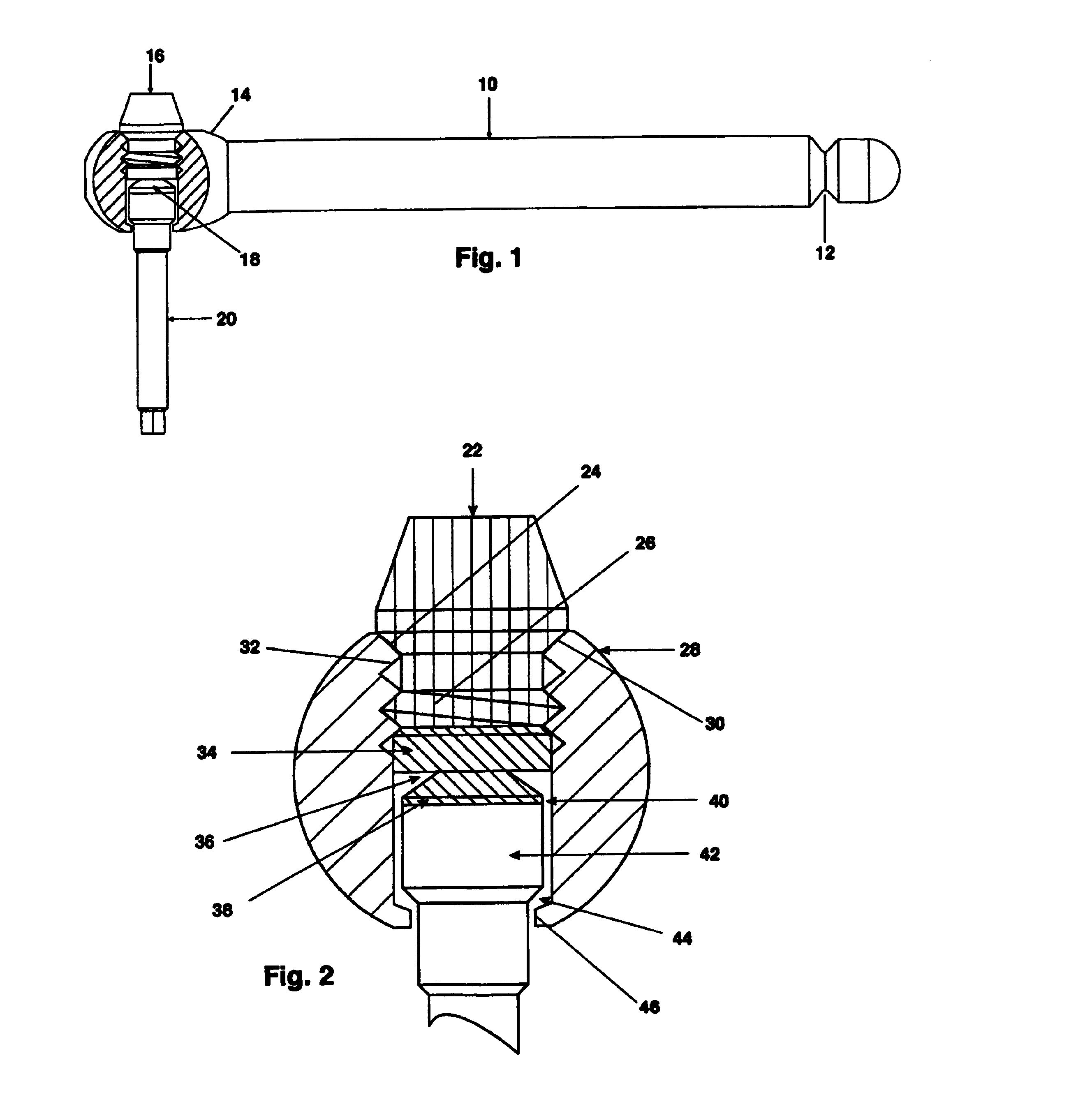 Dental tool with shear pin handle