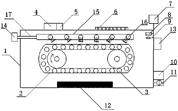 Dustproof ceramic body drying device