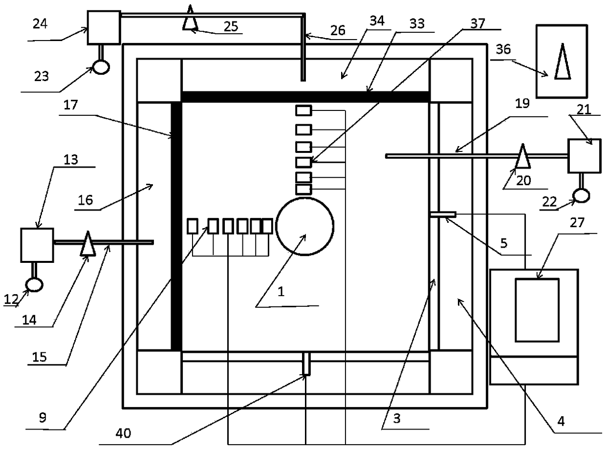 Experimental device and method for simulating solidification of cement sheath in frozen soil stratum