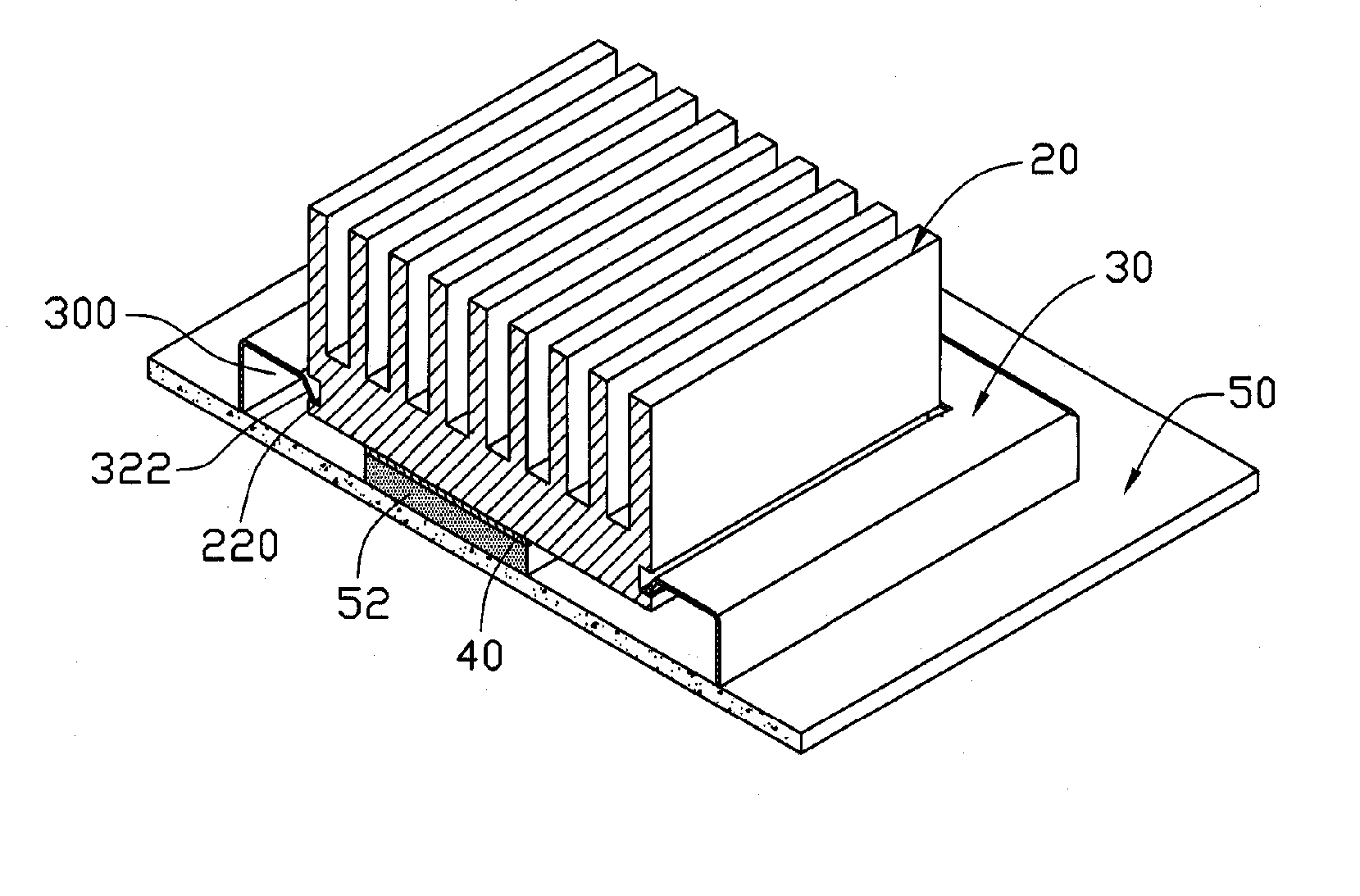 Heat sink device with shielding member