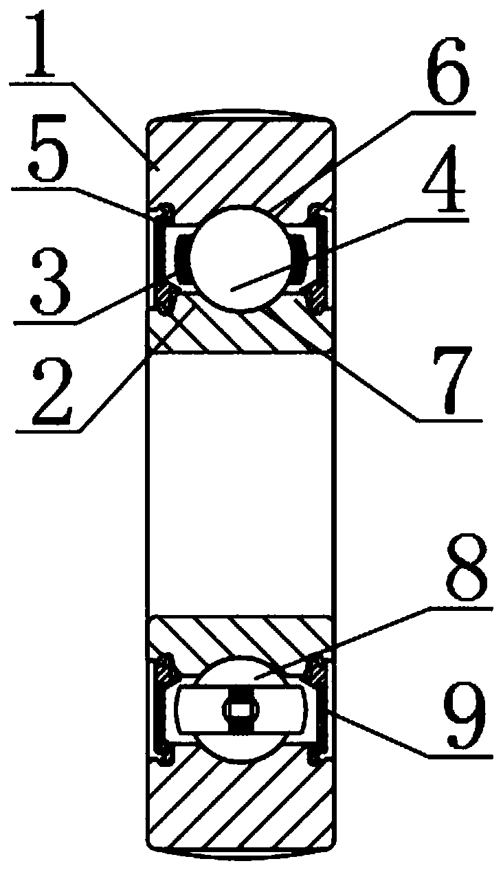 Outer spherical bearing