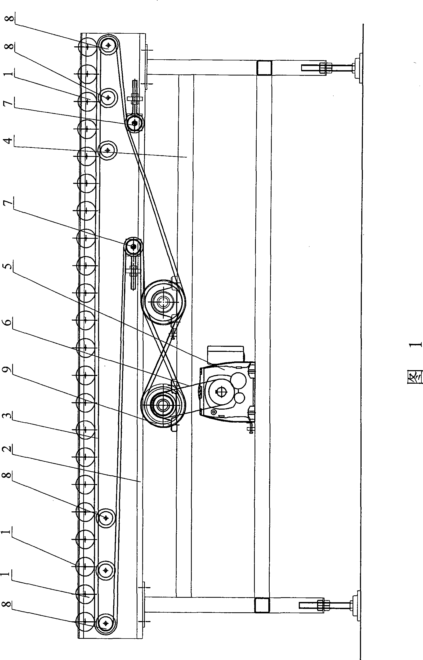 Stacking roller conveyor