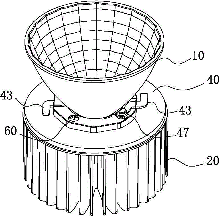 Electric contact and connection type COB (chip on board)-LED light source module