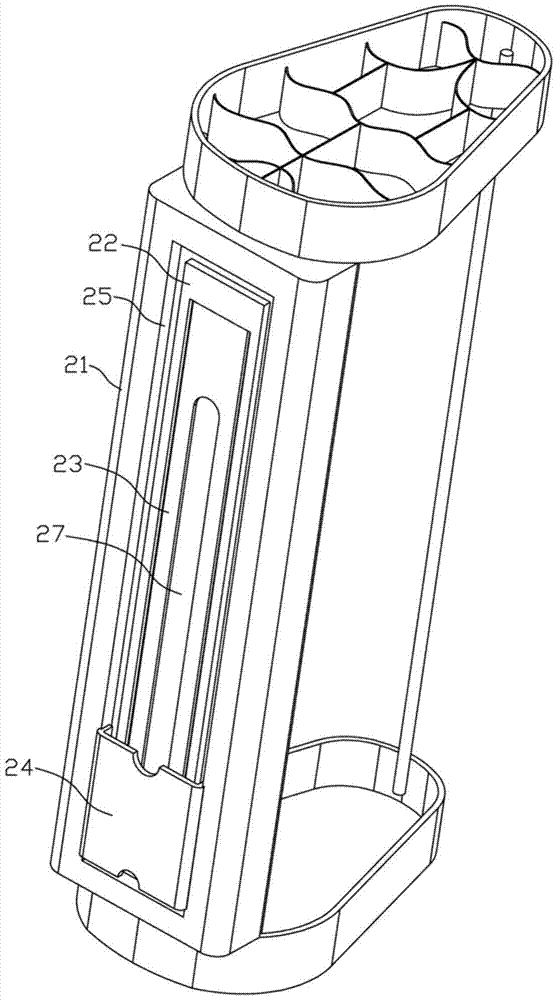 A golf bag provided with a slanting device