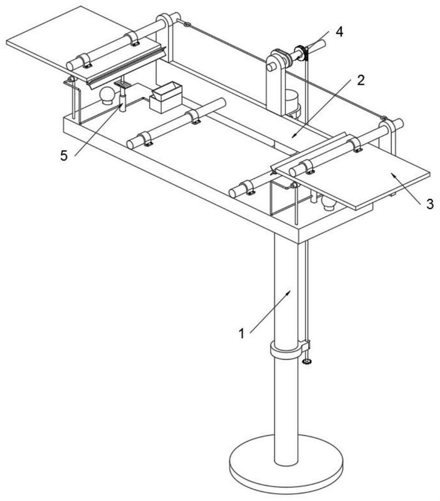 Extension type irradiation device used for dangerous road section of municipal one-way road