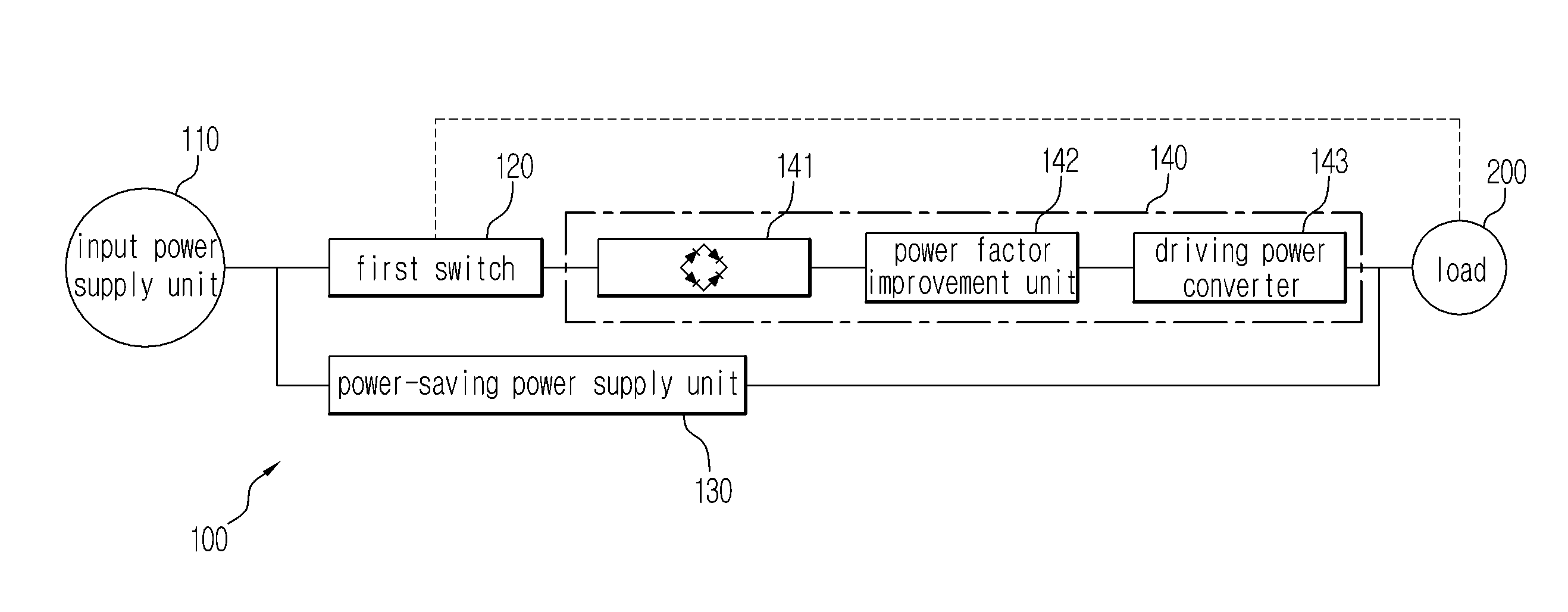 Power supply and display apparatus having the same