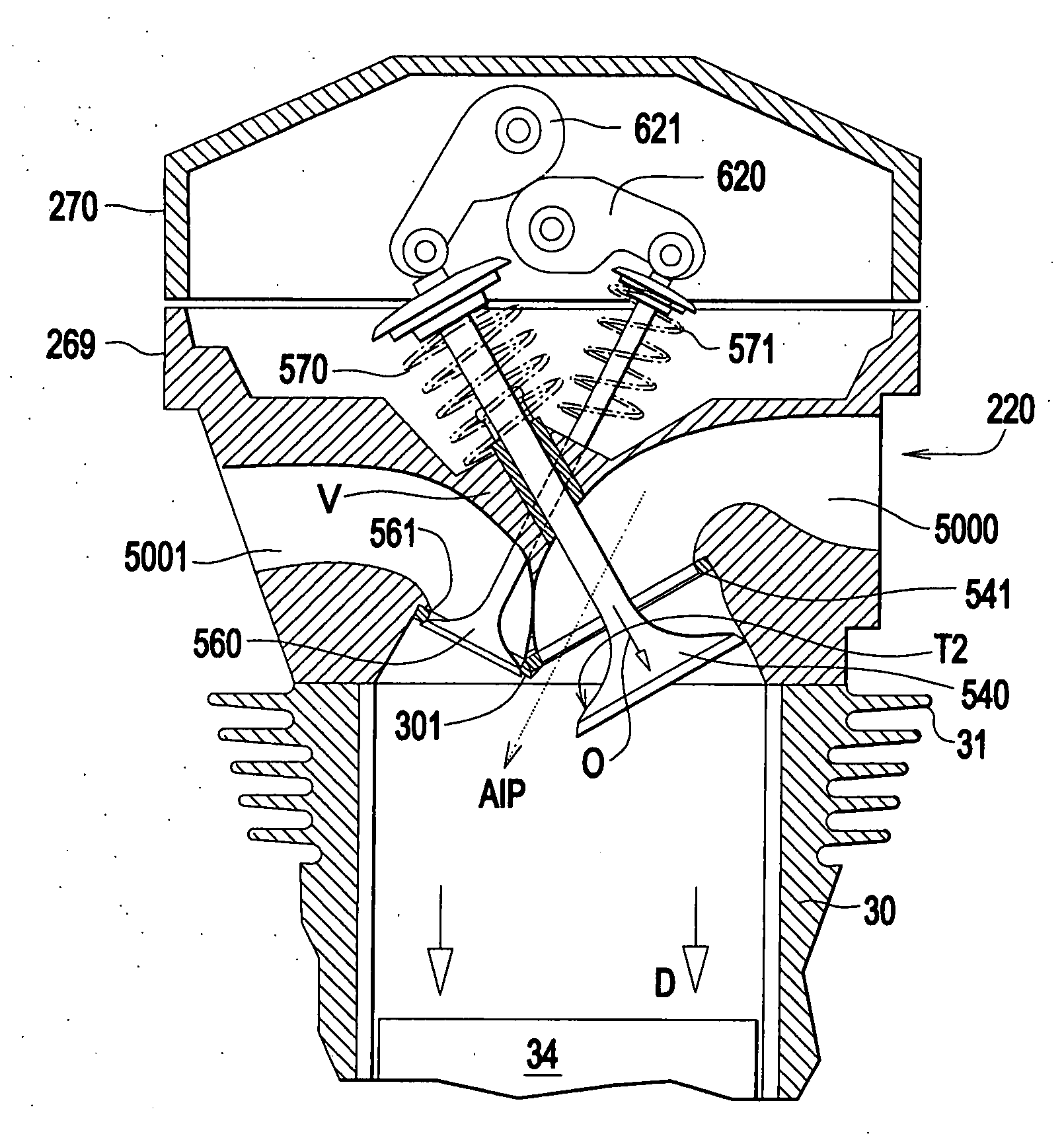 Concave combustion chamber