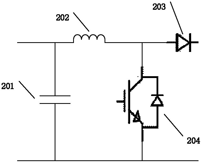 Distributed three-phase four-wire photovoltaic grid-connected device with electric energy adjusting function