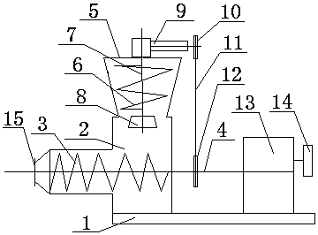 Vertical stand-alone energy-saving vacuum brick extruder