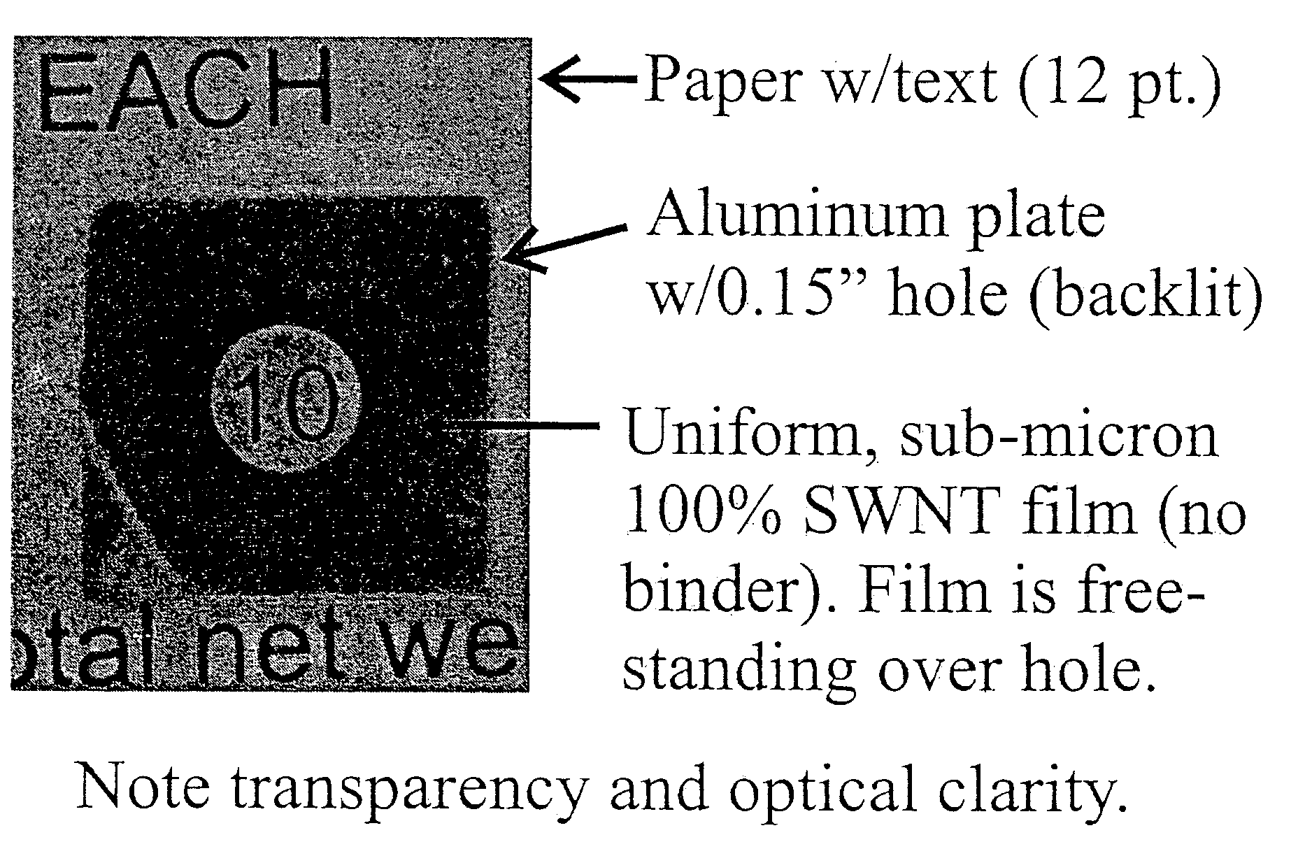 Transparent electrodes from single wall carbon nanotubes