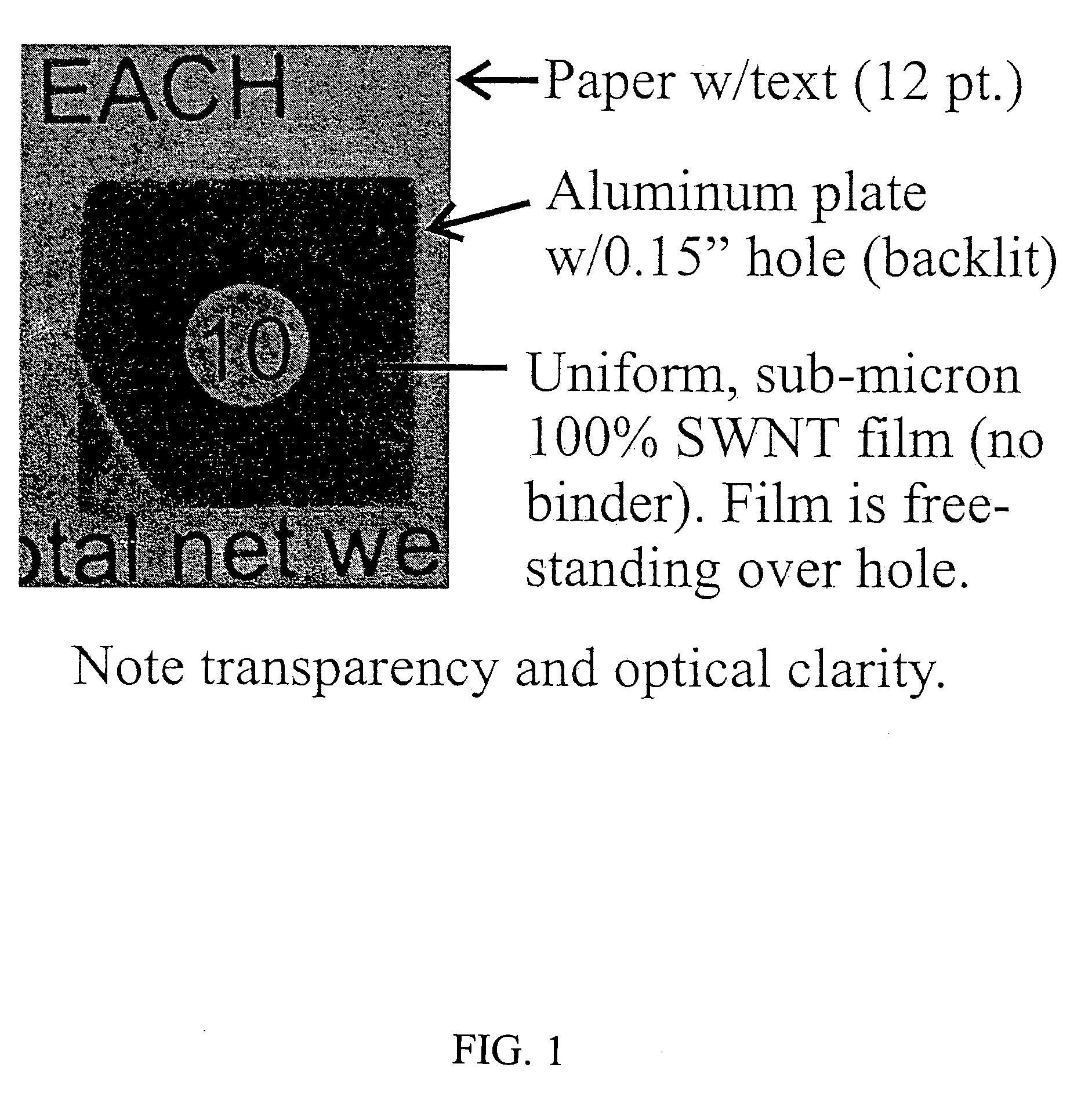 Transparent electrodes from single wall carbon nanotubes