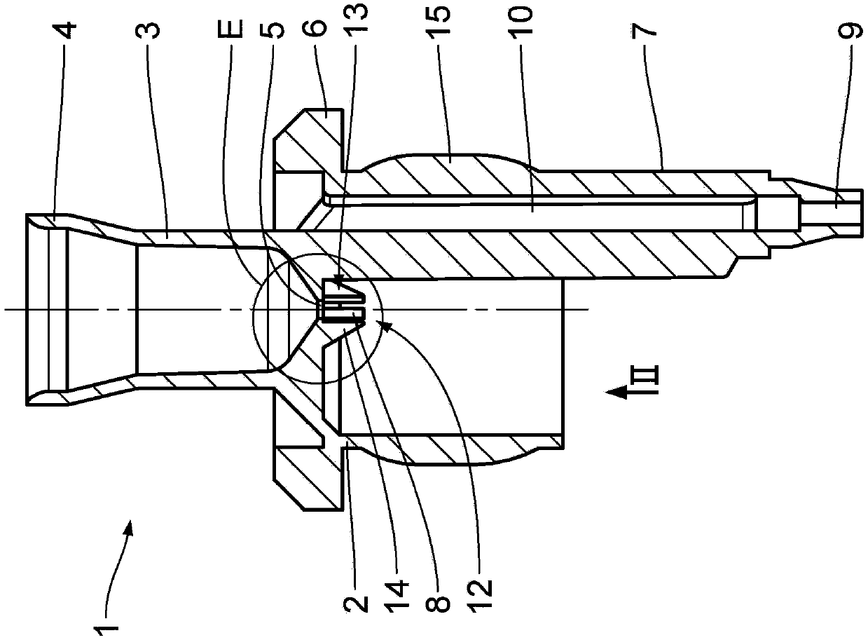 Container closing device with drip device