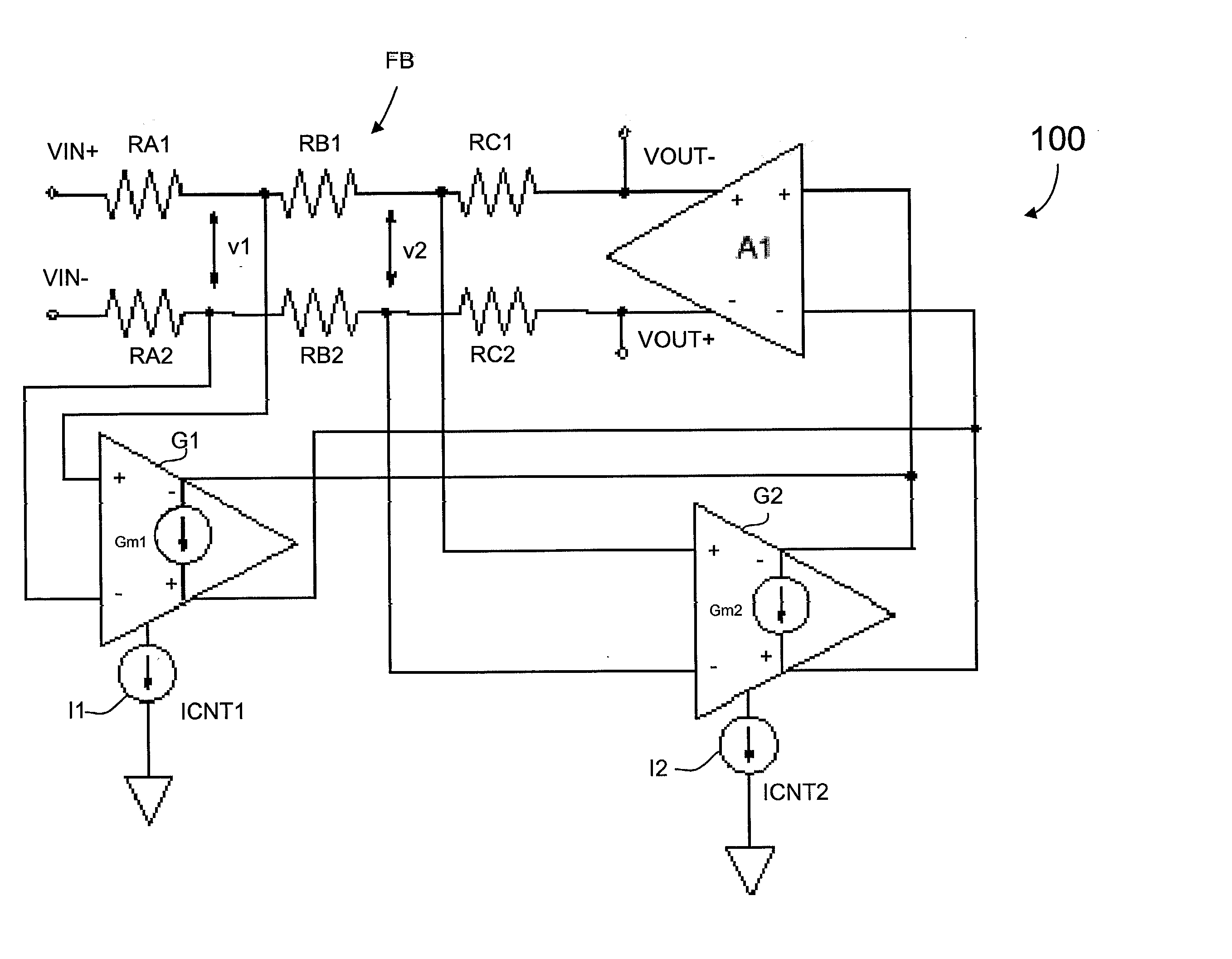 Automatic gain control circuit with high linearity and monotonically correlated offset voltage