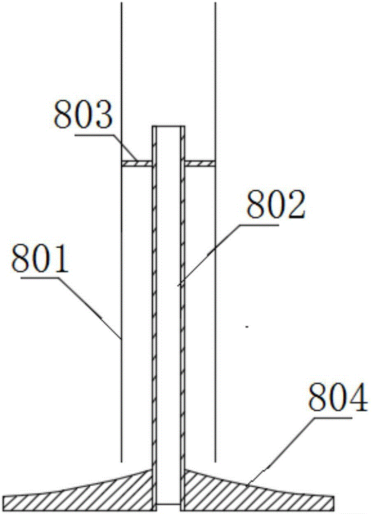 Wet type fine particle high-efficiency cyclone removal device