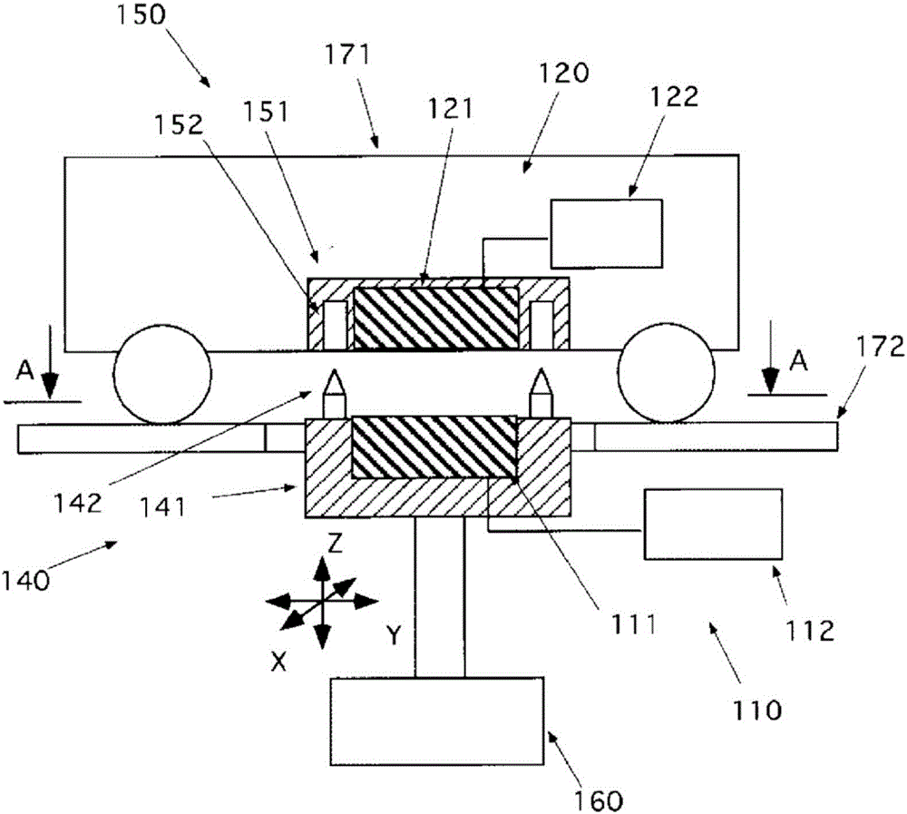 Contactless power supply system and vehicle power supply device