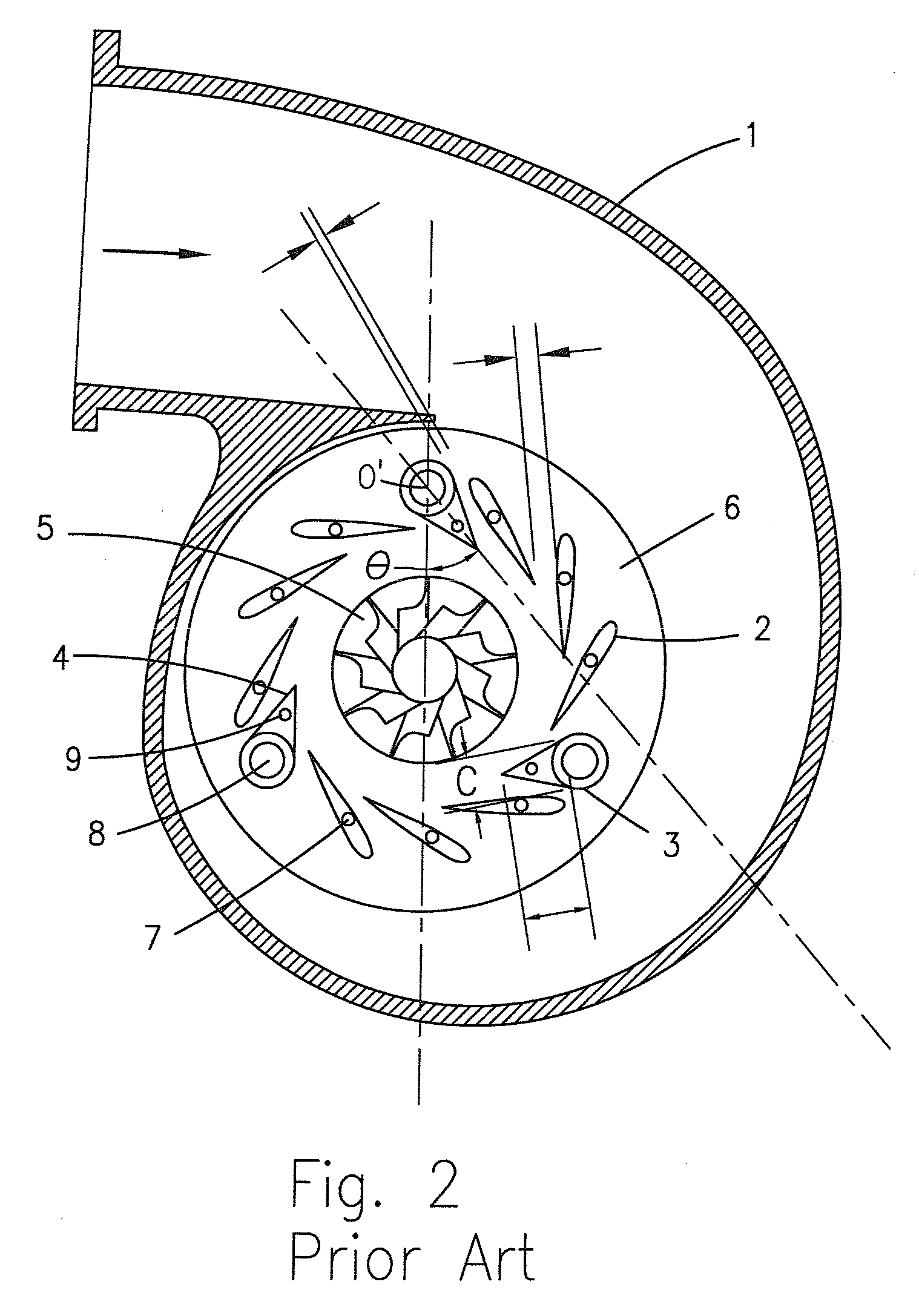 Variable geometry turbocharger, vane ring assembly with retaining member