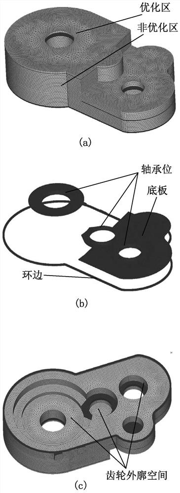 A topology optimization method for internal and external rib structure of gear transmission box