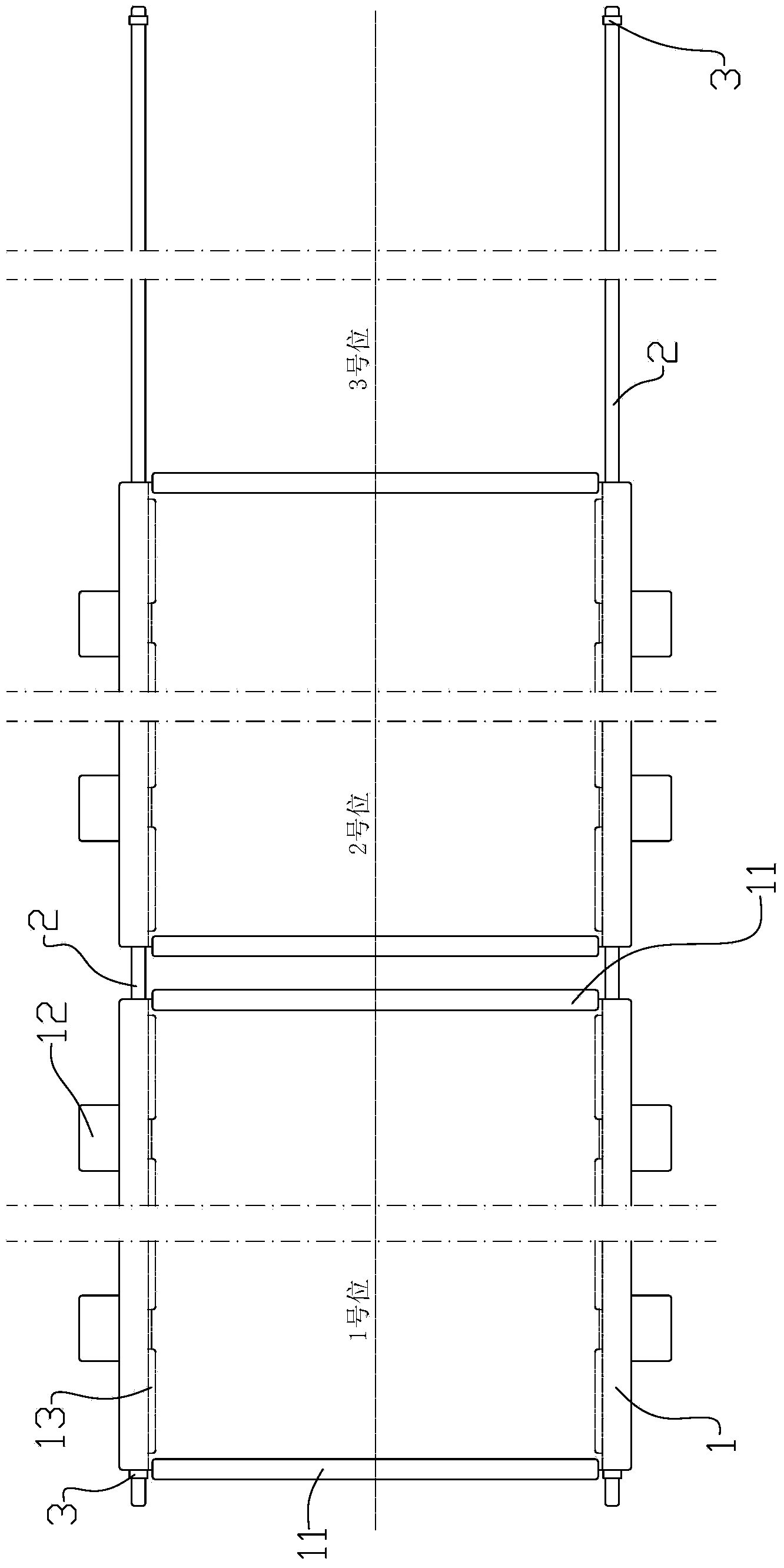 Three-station movable paint spraying and drying workshop and use steps thereof